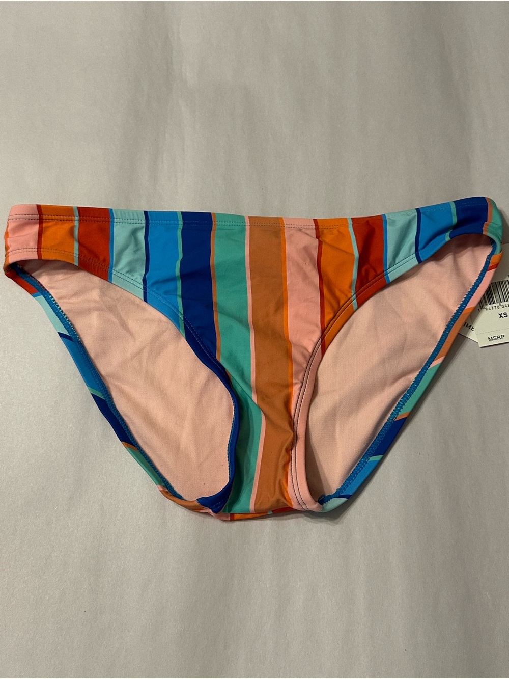 Gibson Latimer Amavi Pink Stripe Swim Bottoms - NWT - Size XS